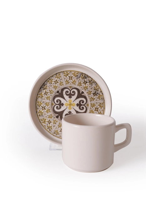 Hermia Juego de tazas de té Multicolor de 8 piezas